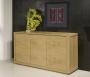 Buffet 3 portes Mathis ralis en Chne de style Contemporain Finition Chne Bross NATUREL